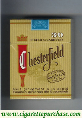 Chesterfield 30 Filter cigarettes